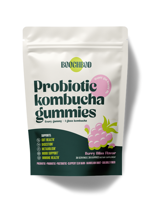 BoochBod Probiotic Kombucha Gummies